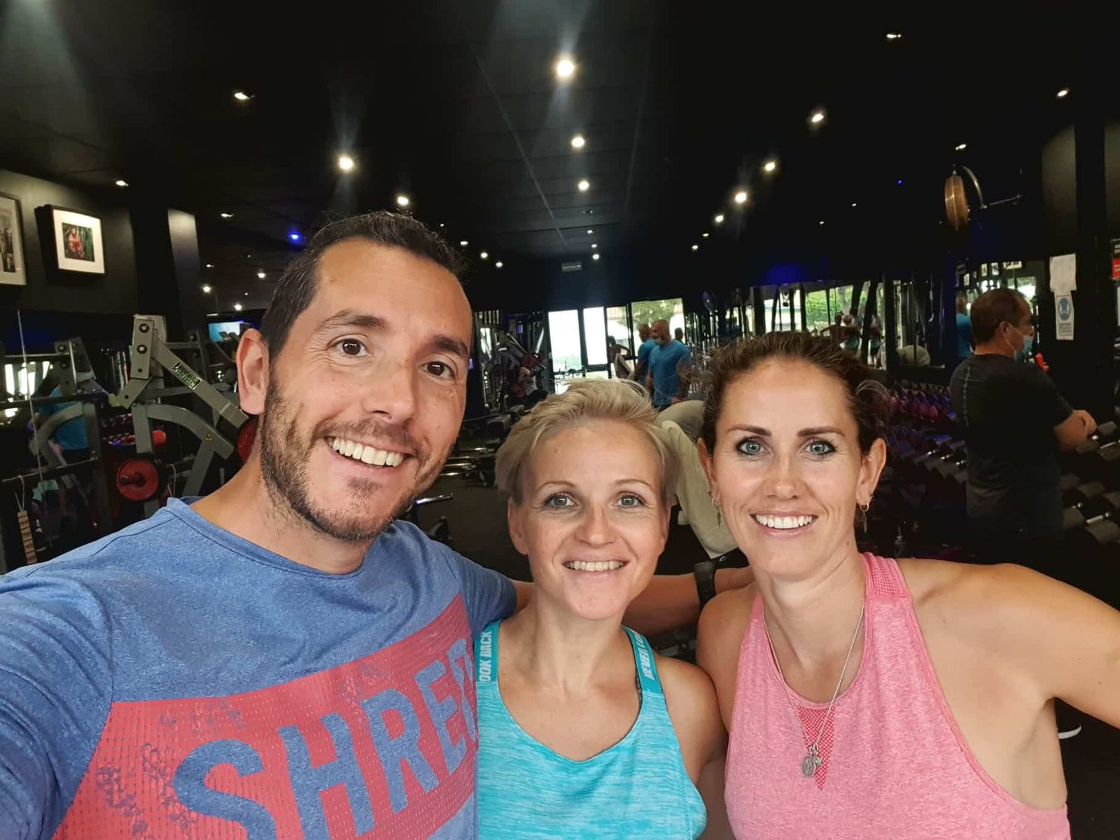 Happy client after treatment
